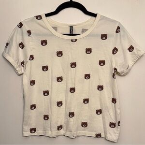 Cute Bear Print T-Shirt